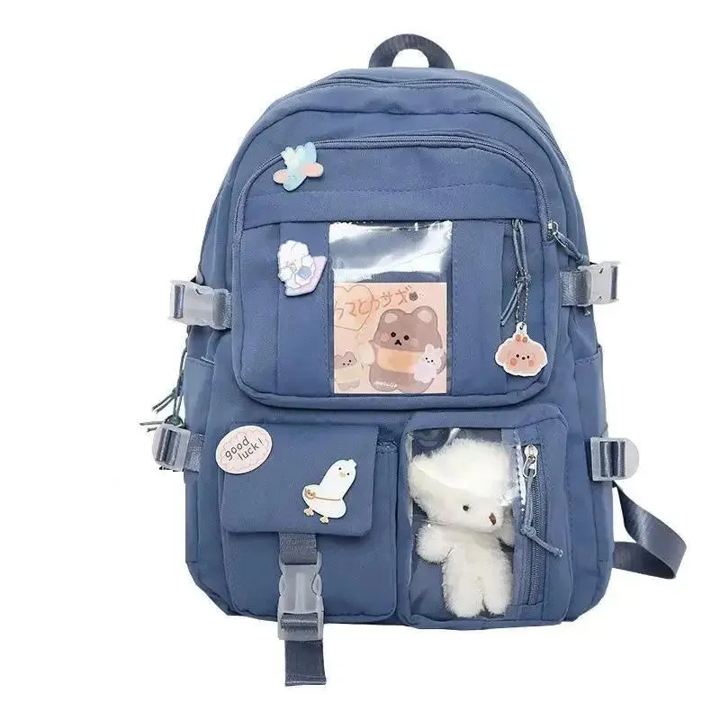 Girl bag Backpacks Cute Waterproof Multi-Pocket Nylon School Backpack for Student Female Girls Kawaii Laptop Book Pack Mochilas