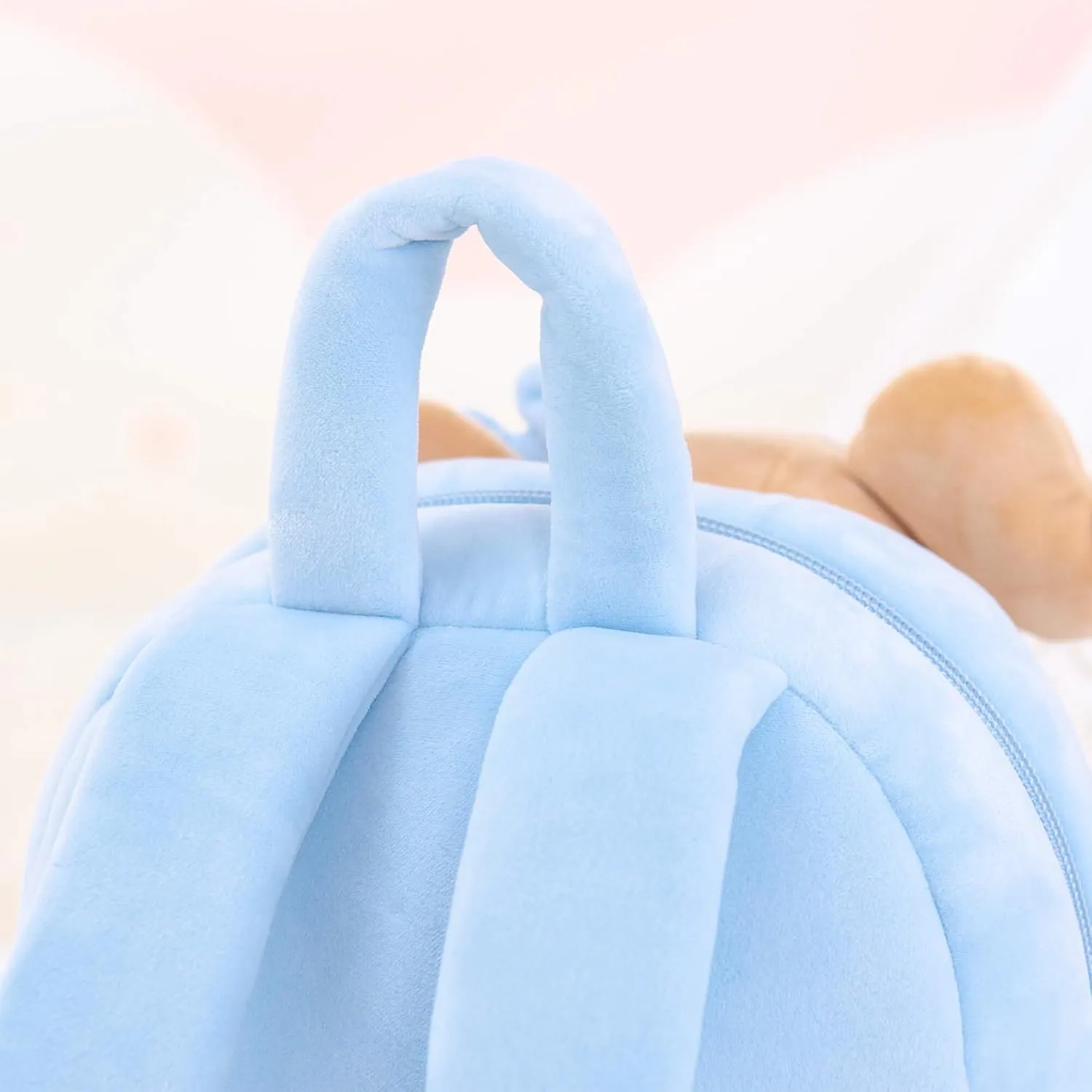 Gloveleya Kids Backpack Toddler Girls Backpacks with Soft Plush Doll Toys Blue 9"……