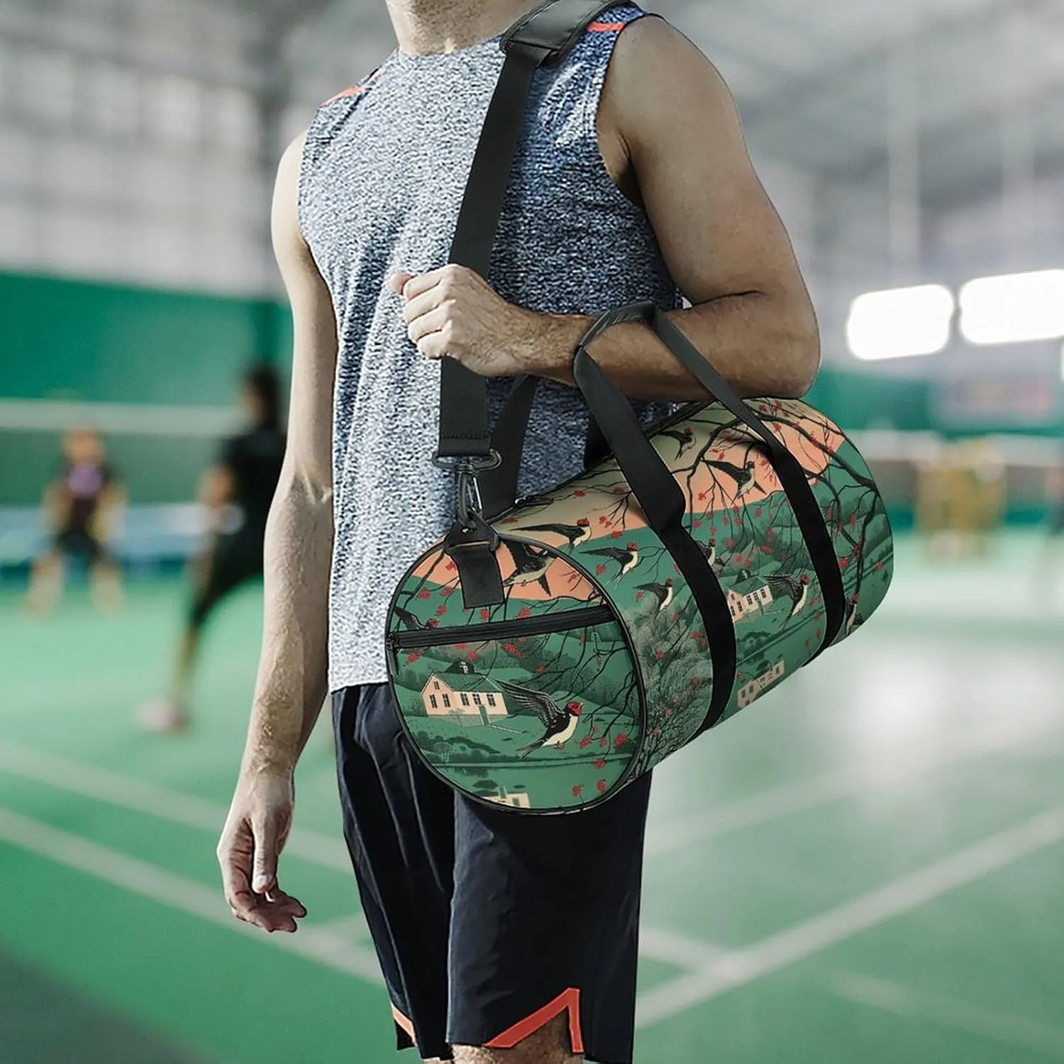 Gym Bag A Few Animal Duffel Bag for Men Women Overnight Bag with Shoe Compartment Workout Bags