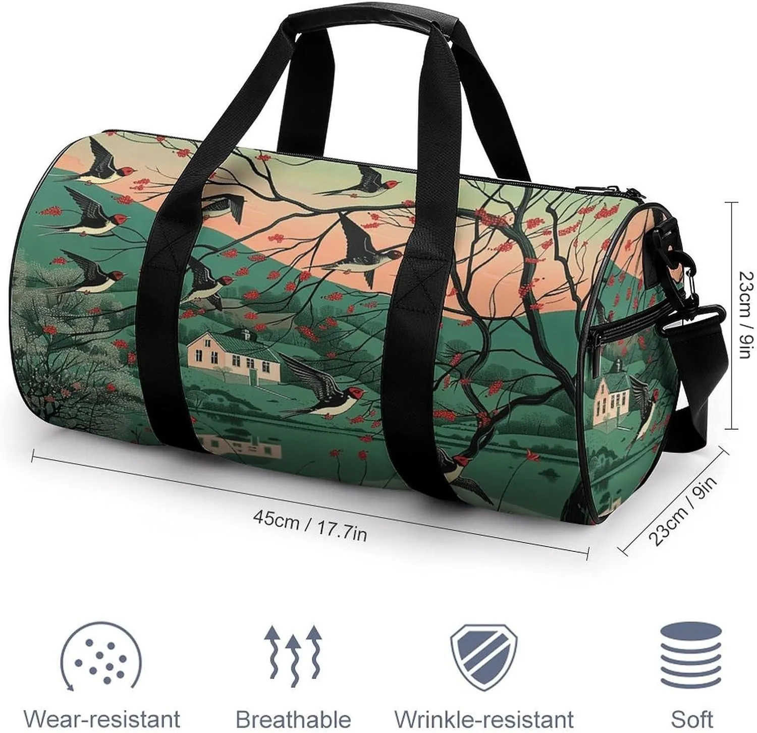 Gym Bag A Few Animal Duffel Bag for Men Women Overnight Bag with Shoe Compartment Workout Bags