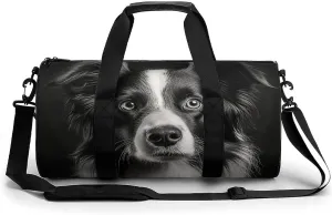 Gym Bag A Photo of A Dog Duffel Bag for Men Women Overnight Bag with Shoe Compartment Workout Bags