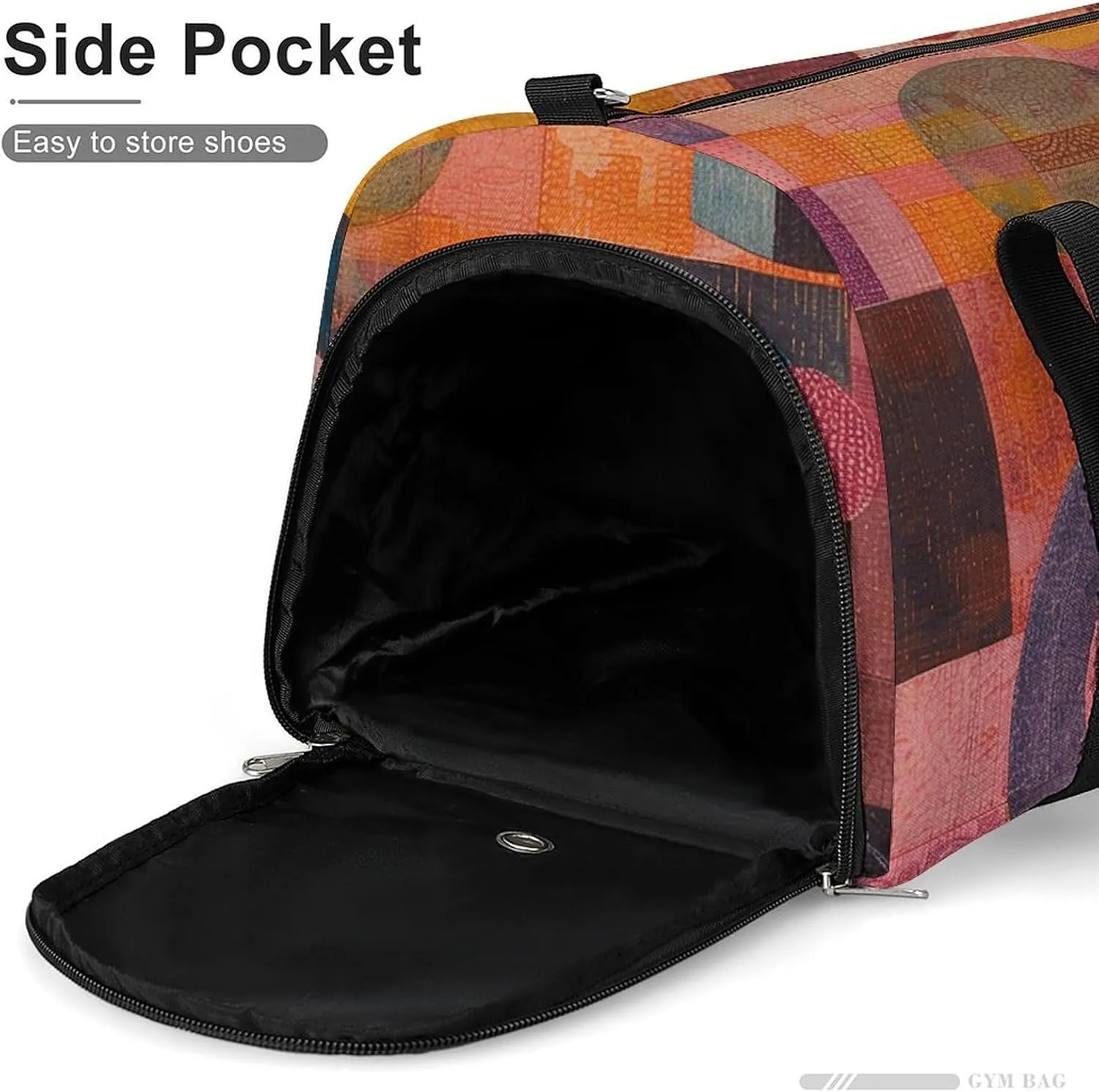 Gym Bag An Abstract Painting Duffel Bag for Men Women Overnight Bag with Shoe Compartment Workout Bags