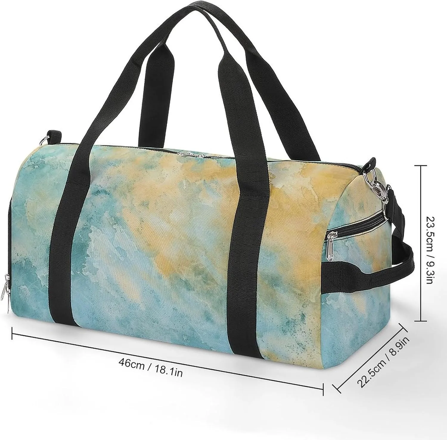 Gym Bag Beautiful Sand Texture Duffel Bag for Men Women Overnight Bag with Shoe Compartment Workout Bags