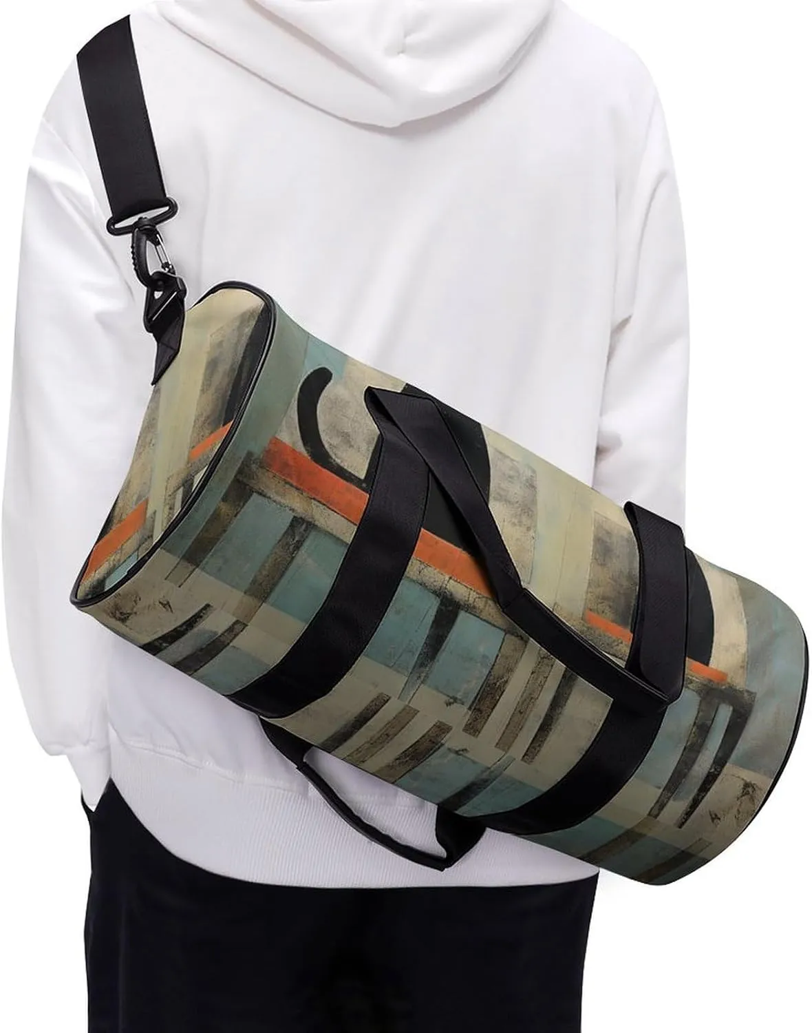 Gym Bag Cat And Chair Duffel Bag for Men Women Overnight Bag with Shoe Compartment Workout Bags