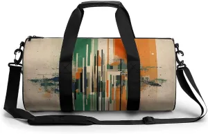 Gym Bag Complex Patterns Duffel Bag for Men Women Overnight Bag with Shoe Compartment Workout Bags