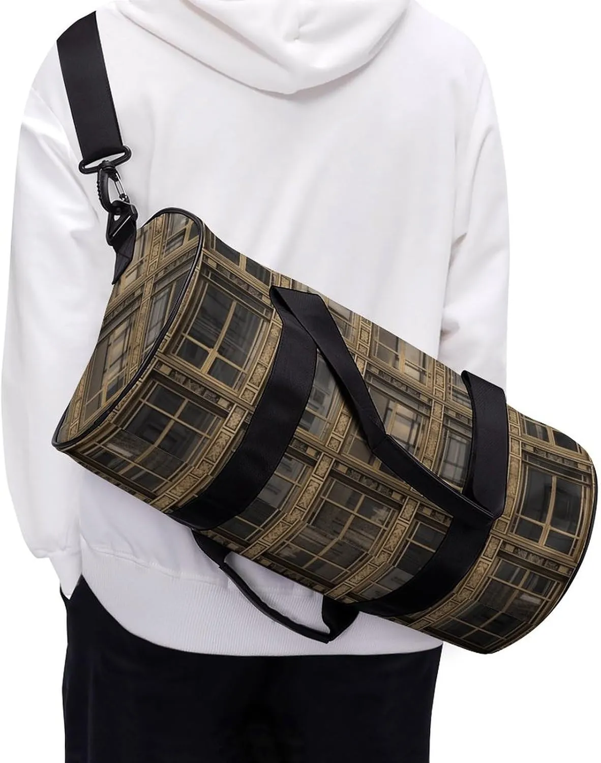 Gym Bag Designed Window Duffel Bag for Men Women Overnight Bag with Shoe Compartment Workout Bags