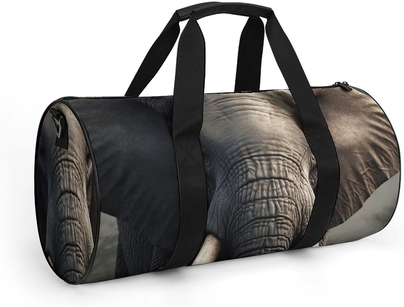Gym Bag Elephant Image Duffel Bag for Men Women Overnight Bag with Shoe Compartment Workout Bags