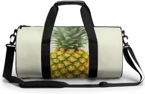 Gym Bag Fresh Pineapple Duffel Bag for Men Women Overnight Bag with Shoe Compartment Workout Bags
