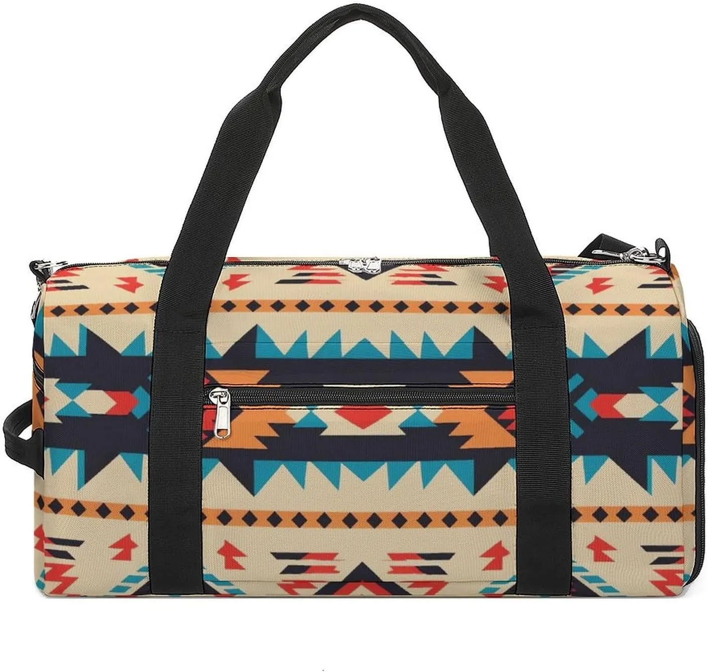 Gym Bag Native American Duffel Bag for Men Women Overnight Bag with Shoe Compartment Workout Bags