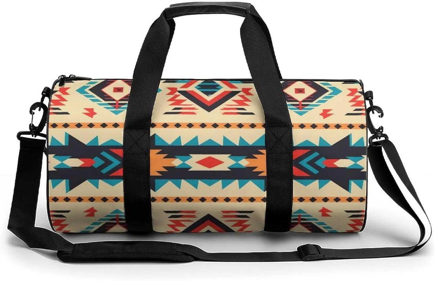 Gym Bag Native American Duffel Bag for Men Women Overnight Bag with Shoe Compartment Workout Bags