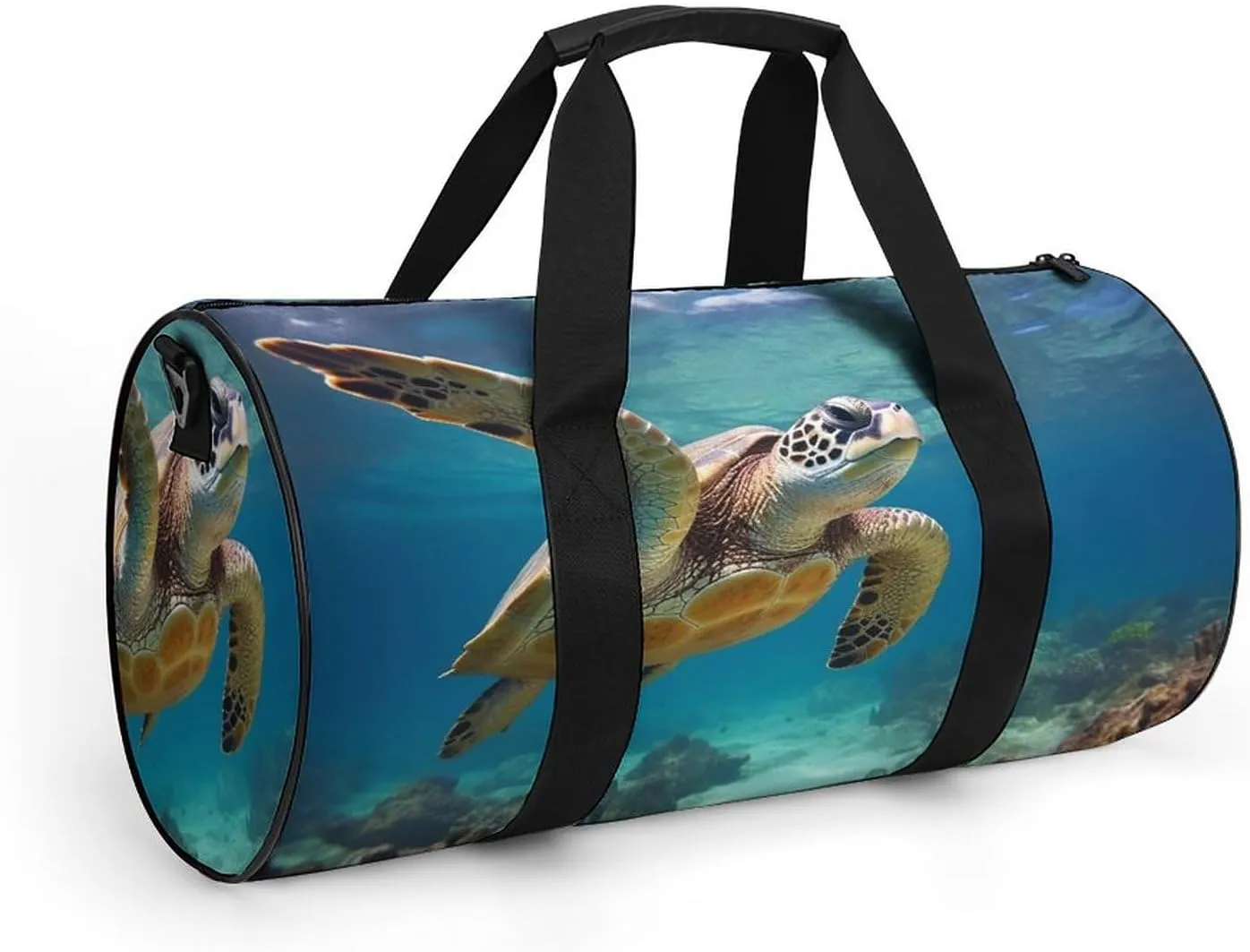 Gym Bag Sea Turtle Duffel Bag for Men Women Overnight Bag with Shoe Compartment Workout Bags
