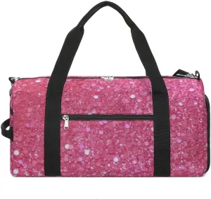 Gym Bag Sparkling Glitter Duffel Bag for Men Women Overnight Bag with Shoe Compartment Workout Bags