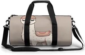 Gym Bags for Men Women No Drama Llama Duffle Bag Travel Overnight Bag with Shoe Compartment Tote Bags