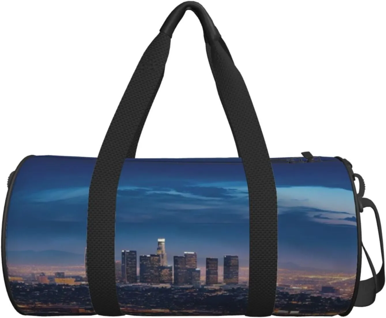 Gym Bags Small Los Angeles Skyline Duffel Bag Overnight Bag with Shoe Compartment Carryon Bag for Men Women