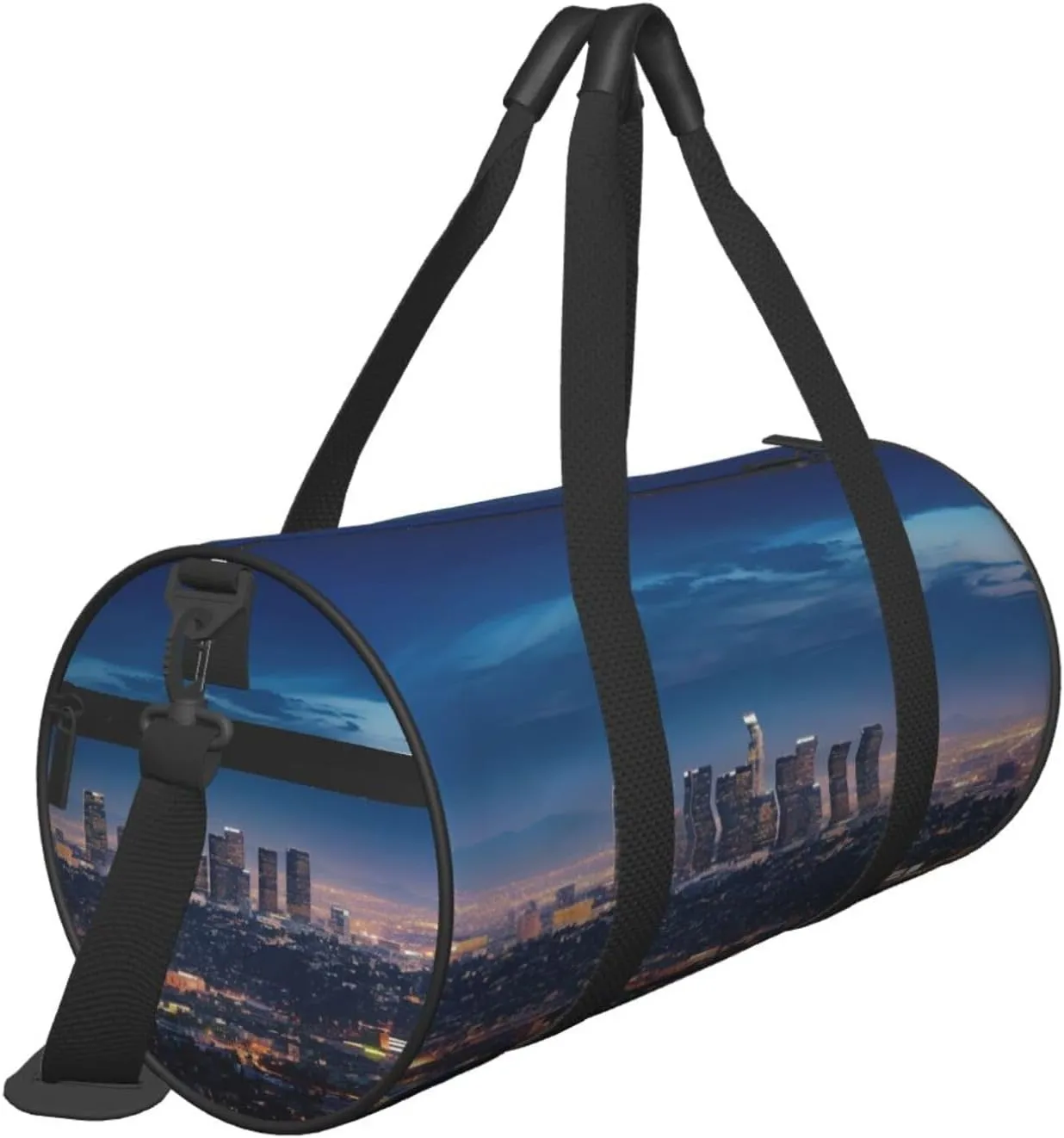 Gym Bags Small Los Angeles Skyline Duffel Bag Overnight Bag with Shoe Compartment Carryon Bag for Men Women