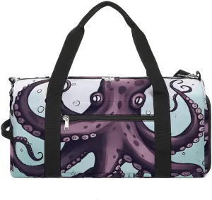 Gym Bags Small Octopus Tentacles Duffel Bag Overnight Bag with Shoe Compartment Carryon Bag for Men Women