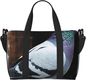 Gym Bags Small Pigeon Duffel Bag Overnight Bag with Shoe Compartment Carryon Bag for Men Women