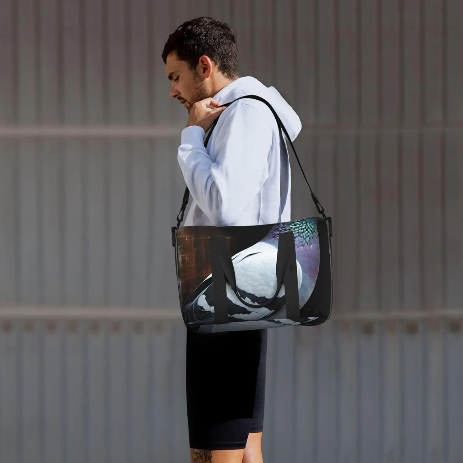 Gym Bags Small Pigeon Duffel Bag Overnight Bag with Shoe Compartment Carryon Bag for Men Women