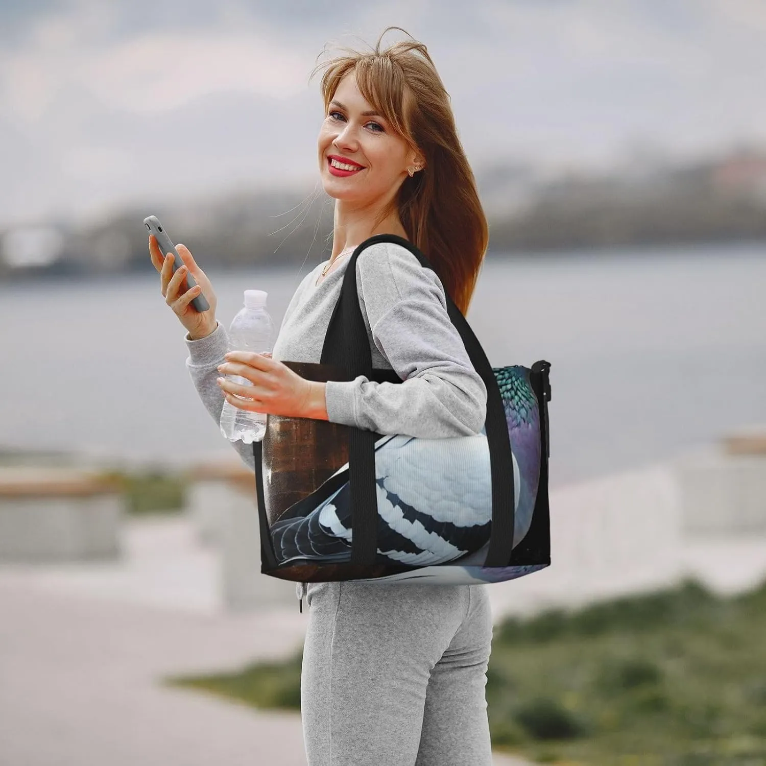 Gym Bags Small Pigeon Duffel Bag Overnight Bag with Shoe Compartment Carryon Bag for Men Women