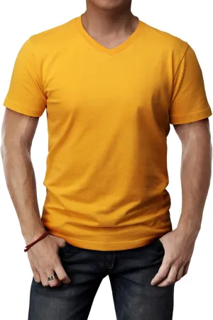 H2H Mens Casual Slim Fit Short Sleeve T-Shirts Soft Lightweight V-Neck/Crew-Neck Size XS to 3XL