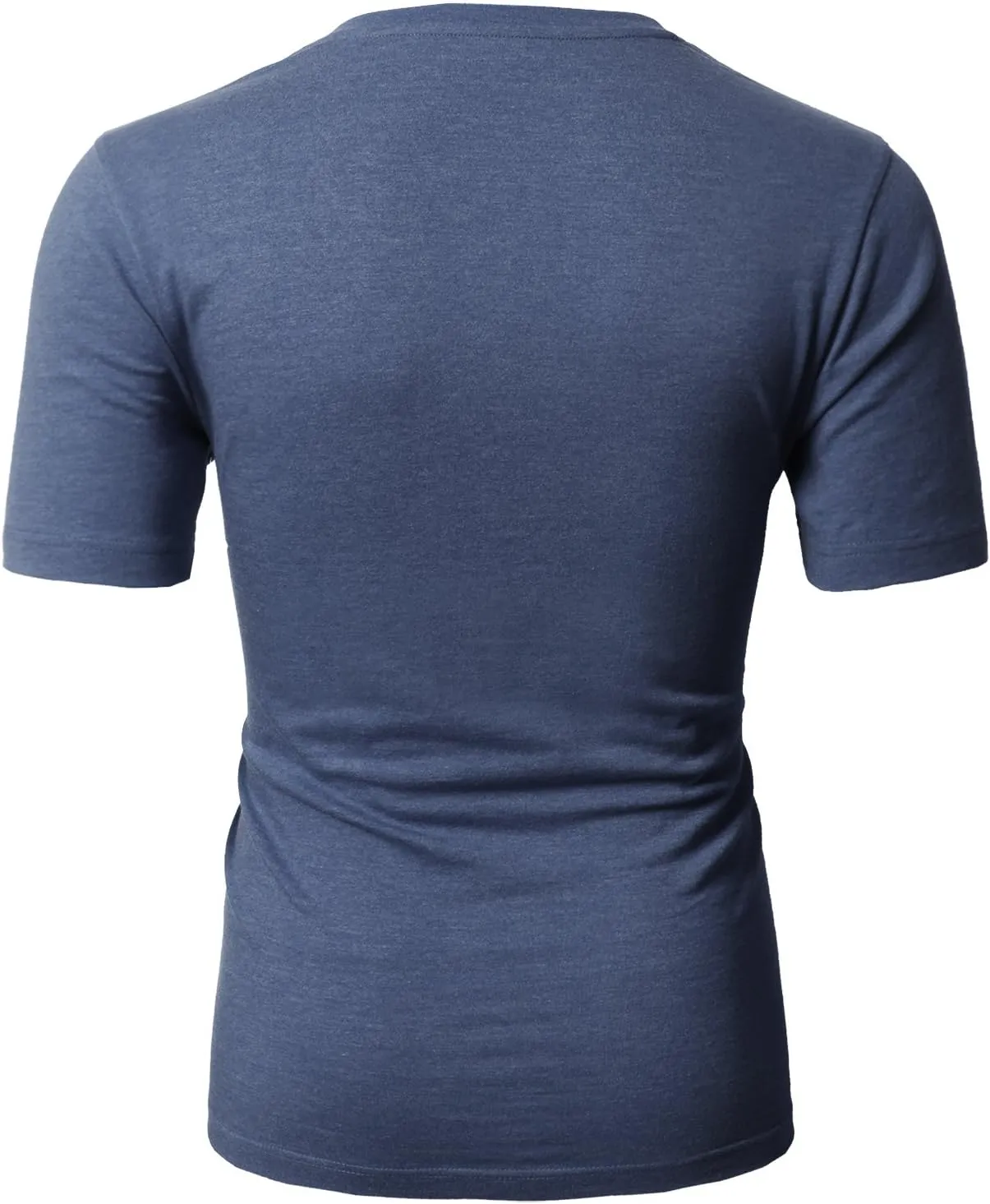 H2H Mens Casual Slim Fit Short Sleeve T-Shirts Soft Lightweight V-Neck/Crew-Neck Size XS to 3XL
