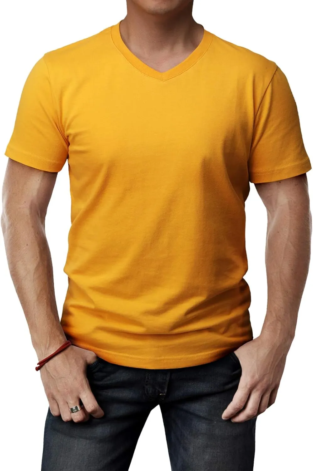 H2H Mens Casual Slim Fit Short Sleeve T-Shirts Soft Lightweight V-Neck/Crew-Neck Size XS to 3XL