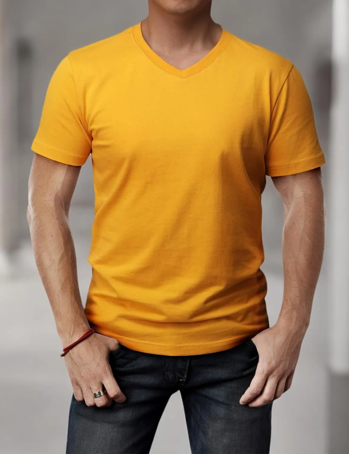 H2H Mens Casual Slim Fit Short Sleeve T-Shirts Soft Lightweight V-Neck/Crew-Neck Size XS to 3XL
