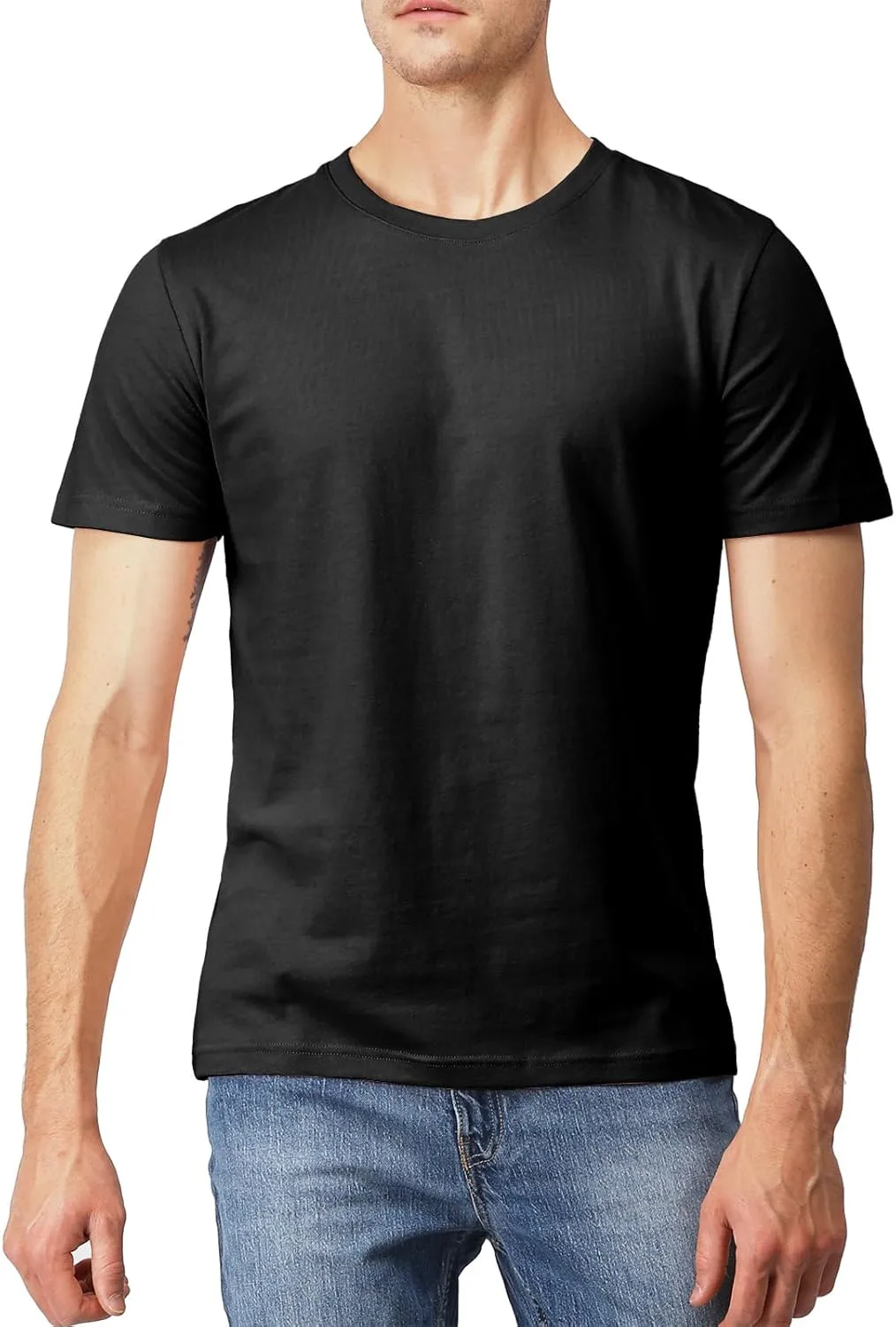 H2H Mens Slime Short Sleeve T-Shirts (V Neck/Crew Neck Multipack) Size XS to 3XL