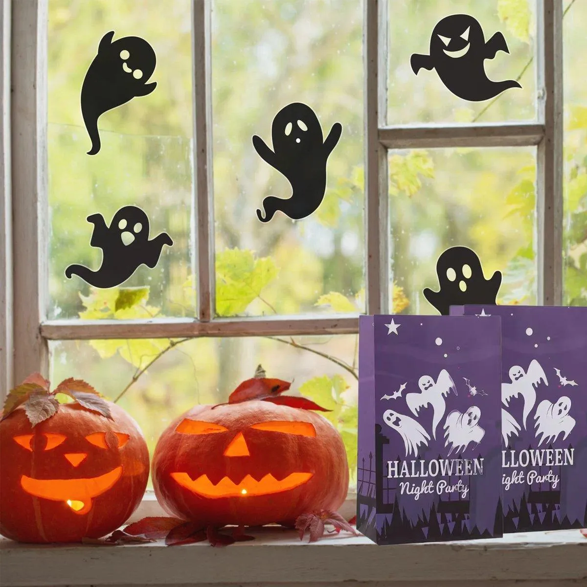 Halloween Kraft Paper Candy Bags 4 Colors 25PCS