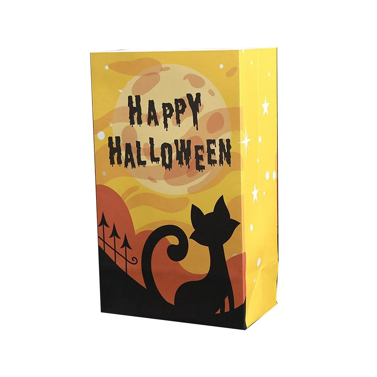 Halloween Kraft Paper Candy Bags 4 Colors 25PCS