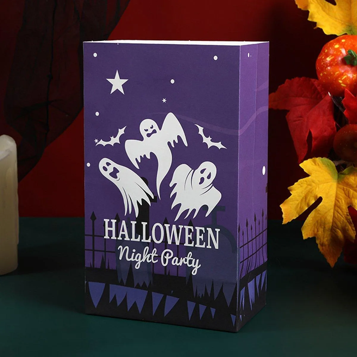 Halloween Kraft Paper Candy Bags 4 Colors 25PCS