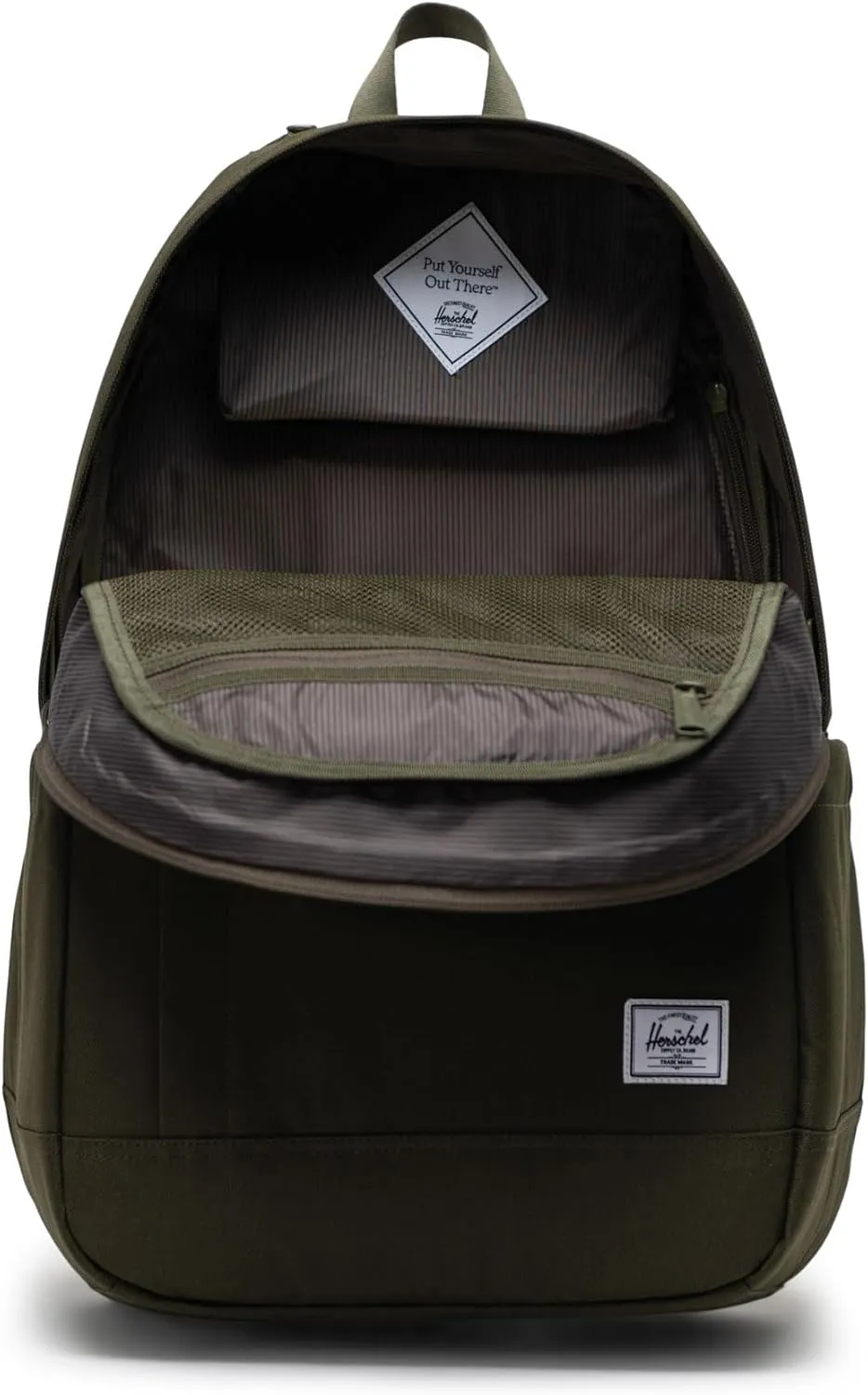 Herschel Seymour Backpack - Work Backpacks, 15/16" Laptop Backpack, Padded Shoulder Straps, 26L, Ivy Green
