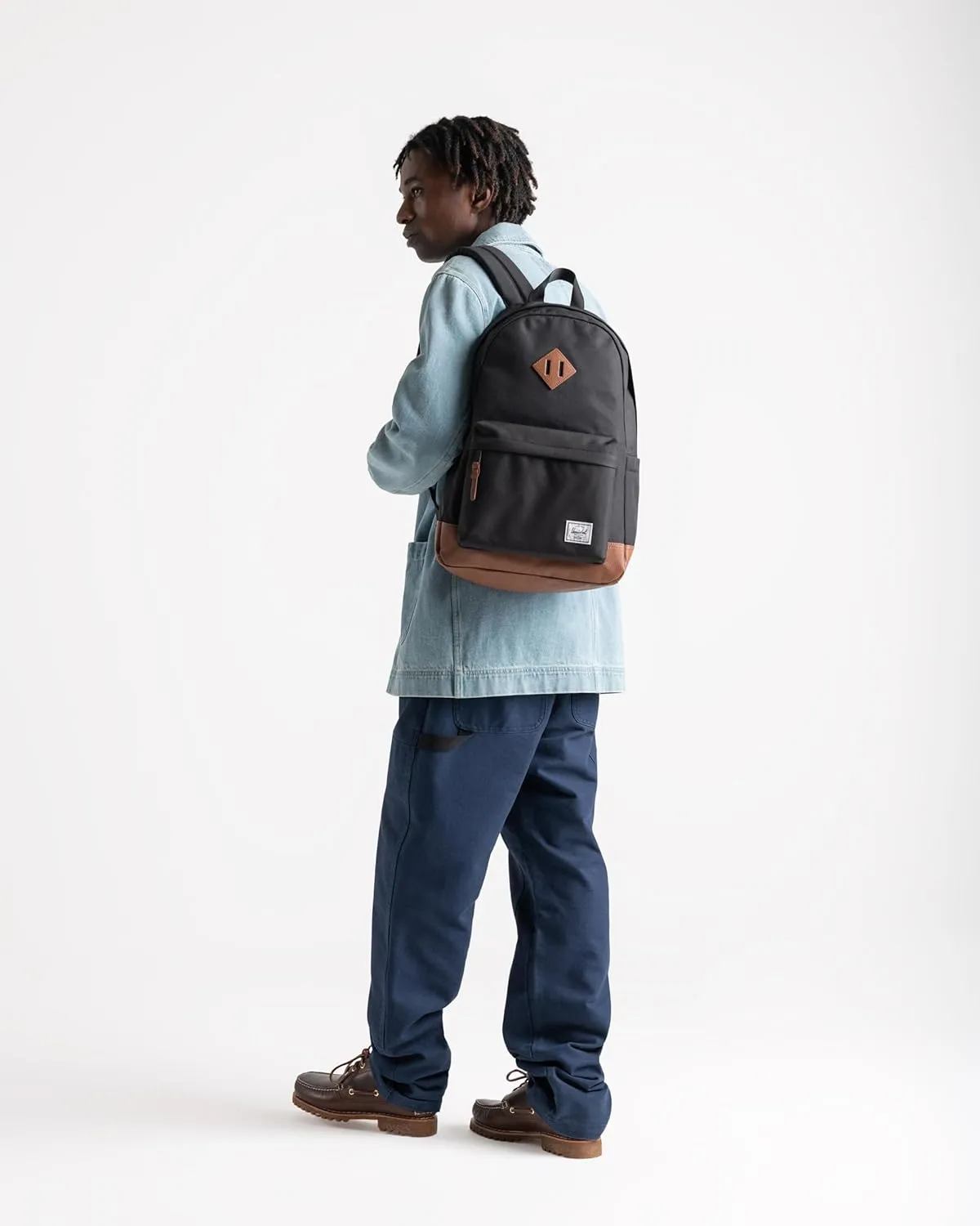Herschel Supply Co. Heritage Backpack, Black/Tan, Standard-24L