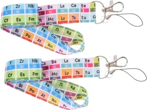 HOMSFOU Lanyards for Id Badges Cell Phones Chemistry Keychain Lanyard Fixed Rope Easy to Install Decorative Phone String