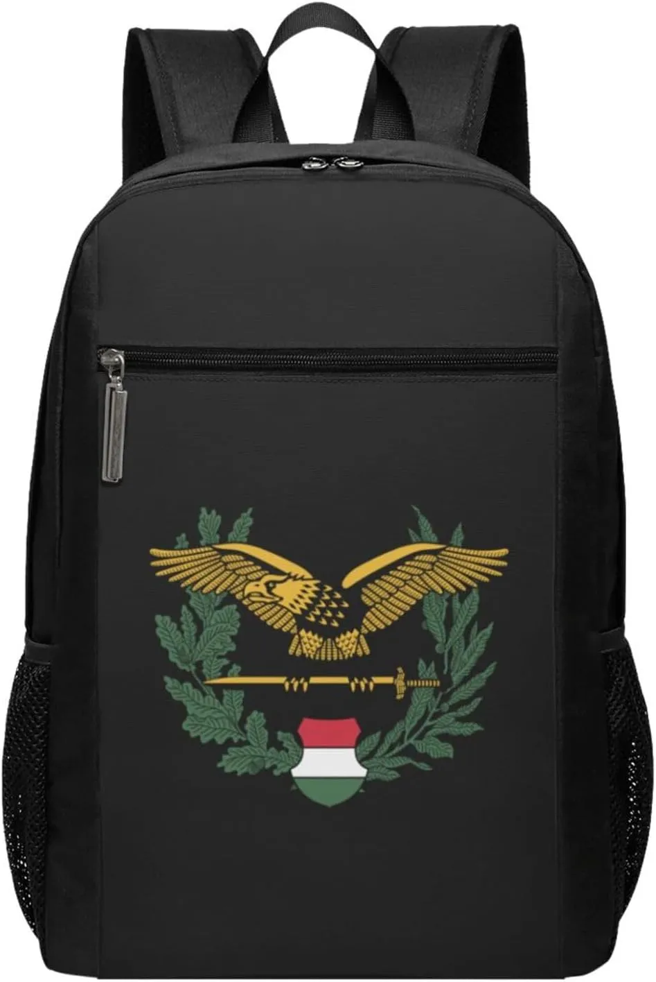 Hungary-Hungarian-Defence-Forces-Emblem- Travel Laptop Backpack, Business Anti Theft Slim Sturdy Laptops Backpacks, College Computer Bag Gift for Men & Women Fits 17 Inch Notebook,Black