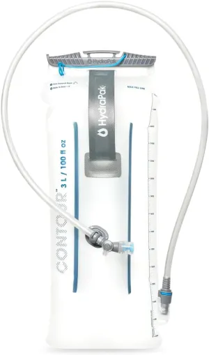 HydraPak Water Reservoir (1.5L, 2L, 3L) - Hydration Bladder Fits Most Backpacks – High-Flow Bite Valve, Leak Proof, Fully Reversible, and Dishwasher Safe