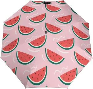 Ice Cream Cute Compact Travel Umbrella, Windproof Waterproof Stick Umbrella Protection Umbrellas