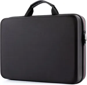 ieGeek Carrying Travel Case for 14.1-17.5 inch Portable DVD Player, EVA Hard Shell Travel Laptop Sleeve Bag, Black