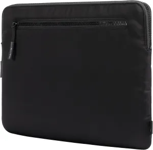 Incase Compact Laptop Sleeve with Flight Nylon - 13-inch MacBook/Laptop & iPad/Tablet Sleeve - Faux Fur Lining, Lightweight, Durable, Weather Resistant, Slip Pocket for Accessories - Flight Black