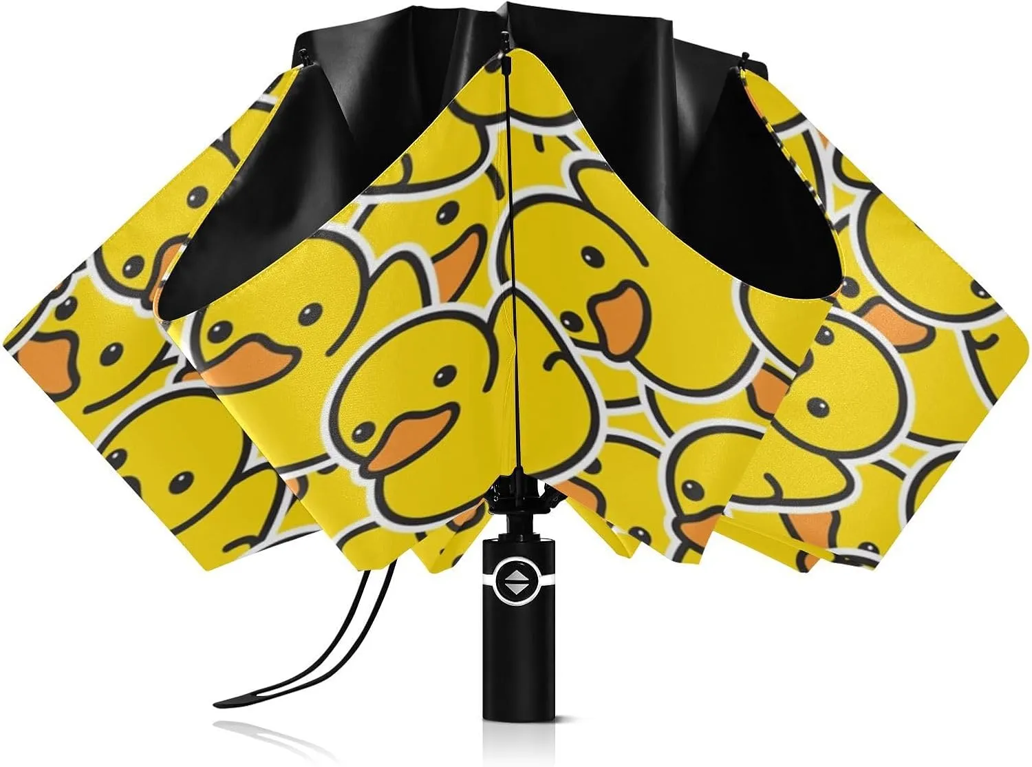Inverted Umbrella, Windproof UV Protection Sun RainAutomatic Umbrella Compact Umbrella Reverse Umbrella for Women Men, Travel Folding Umbrella with Cover Bag