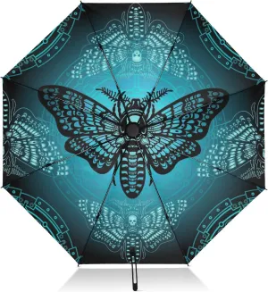 Inverted Umbrella, Windproof UV Protection Sun RainAutomatic Umbrella Compact Umbrella Reverse Umbrella for Women Men, Travel Folding Umbrella with Cover Bag