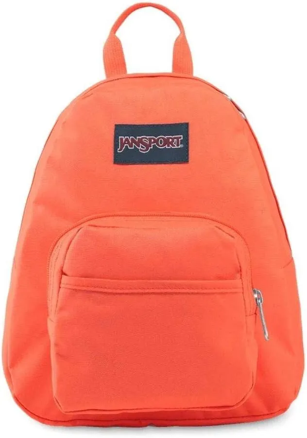 JanSport Half Pint Mini Backpack, 10.2 L - Durable Mini Bag Purse with Adjustable Shoulder Straps, Single Main Compartment, Zippered Stash Pocket, Sedona Sun