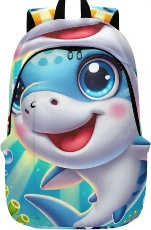 Joisal Cartoon Dolphin Rainbow Cute Cute Backpacks for Women Casual Cute Cool Bookbag for Teen Girls