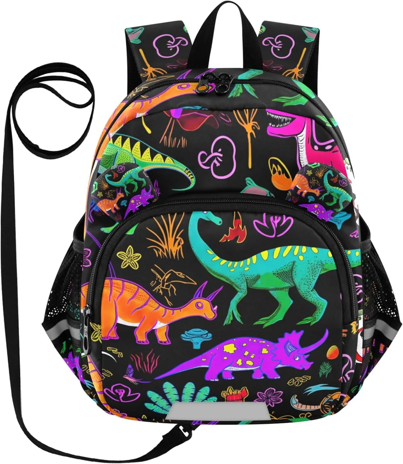 Joisal Cute Kids Backpacks Toddlers Personalized Boys Daycare Bag School Girls Colorful Dinosaur Print Prehistoric S 7L