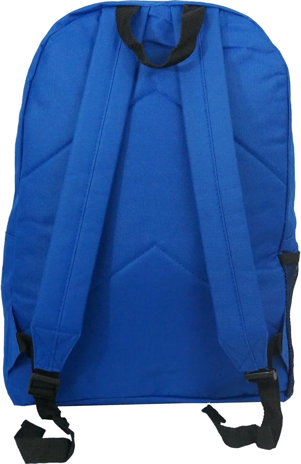 K-Cliffs Wholesale Classic Backpack 18 inch Basic Bookbag Padded Back Bulk Case Lot of 30pcs Simple Schoolbag Royal