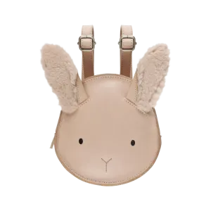 Kapi Exclusive Backpack | Fluffy Bunny | Light Rust Leather