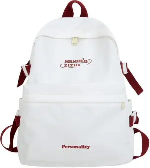 Kawaii Backpack with Cute Accessories Travel Backpacks Lightweight Bags Casual Daypack Waterproof Women, Red, One Size