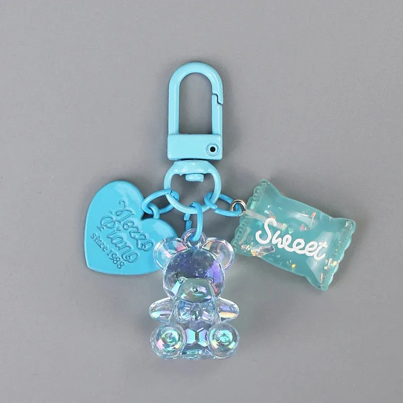 Kawaii Heart Bear Keychain 🐻💖 | Cute Candy-Inspired Accessory for Friends & Lovers 🎀✨