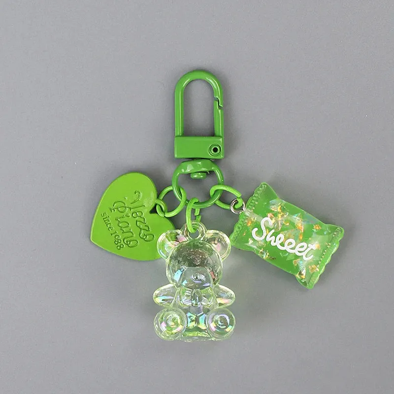 Kawaii Heart Bear Keychain 🐻💖 | Cute Candy-Inspired Accessory for Friends & Lovers 🎀✨