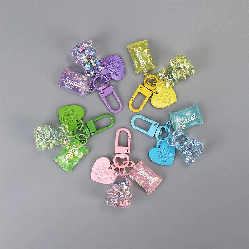 Kawaii Heart Bear Keychain 🐻💖 | Cute Candy-Inspired Accessory for Friends & Lovers 🎀✨